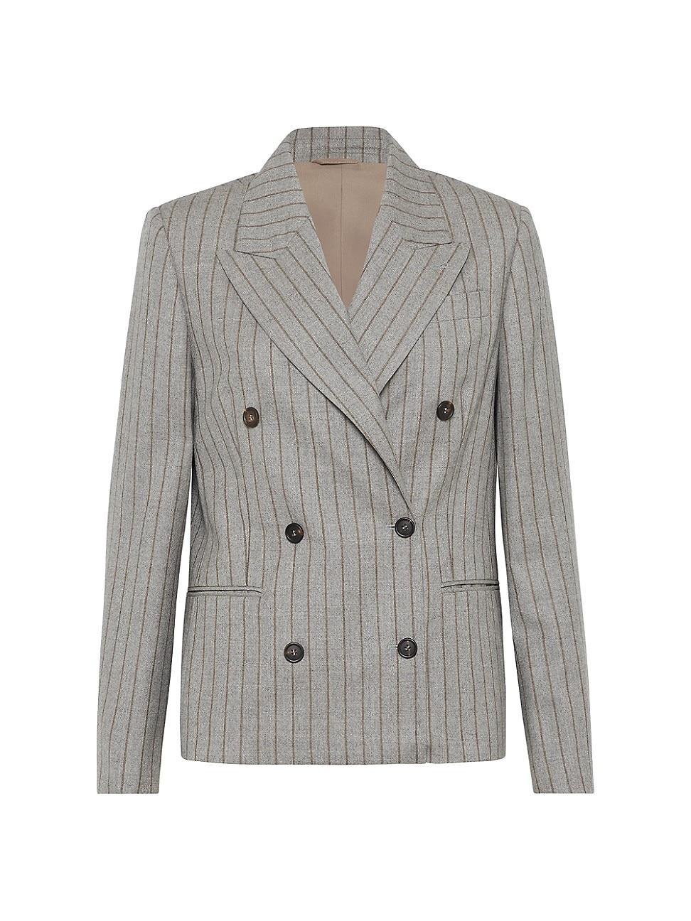 Womens Virgin Wool Blazer with Monili Product Image