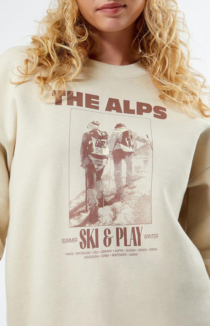 Coney Island Picnic Women's The Alps Crew Neck Sweatshirt Product Image