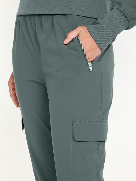 High-Waisted SleekTech Cargo Joggers Product Image