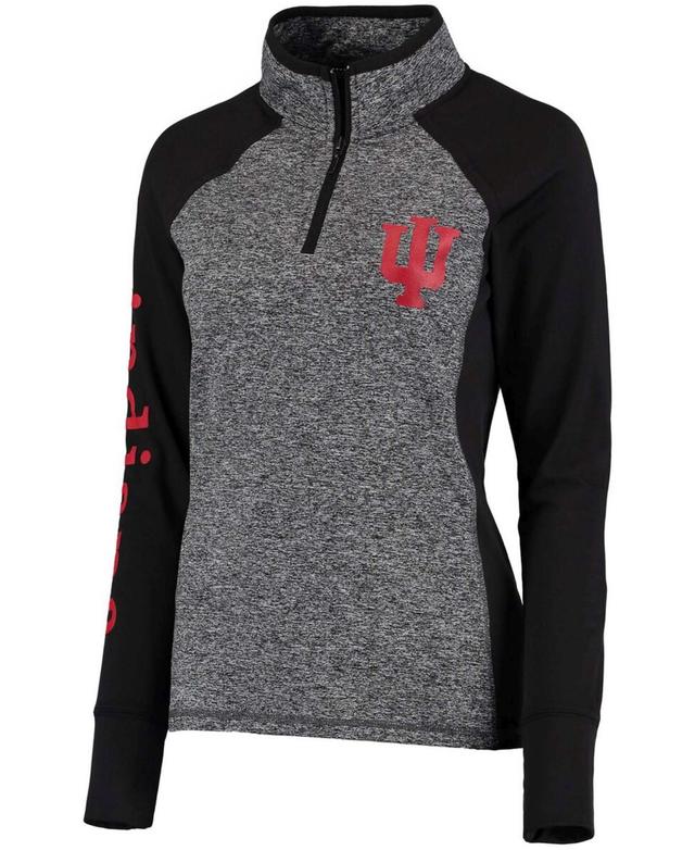 Womens Gray Indiana Hoosiers Finalist Quarter-Zip Pullover Jacket - Gray Product Image