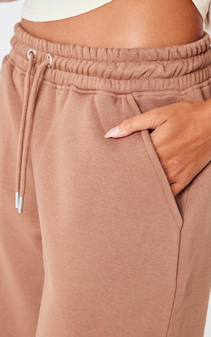 Taupe Drawcord Wide Leg Sweatpants Product Image