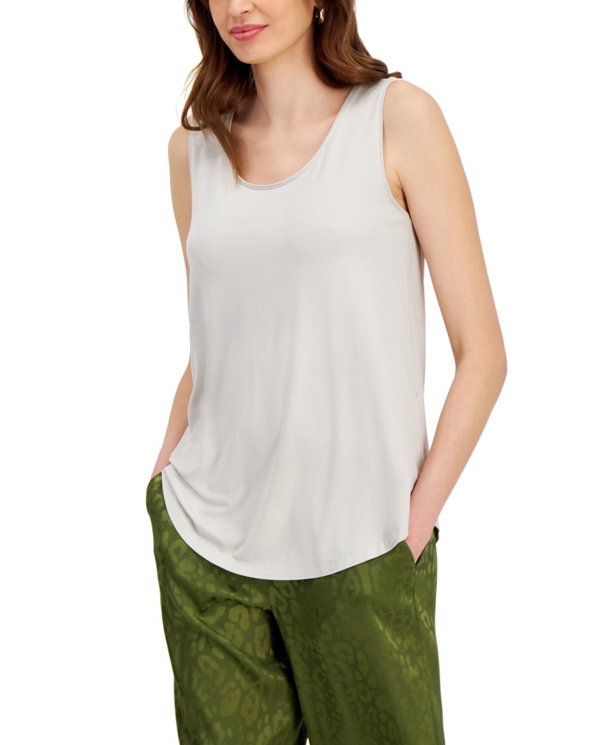 Jm Collection Womens Scoop-Neck Sleeveless Tank Top, Regular & Petite, Created for Macys Product Image