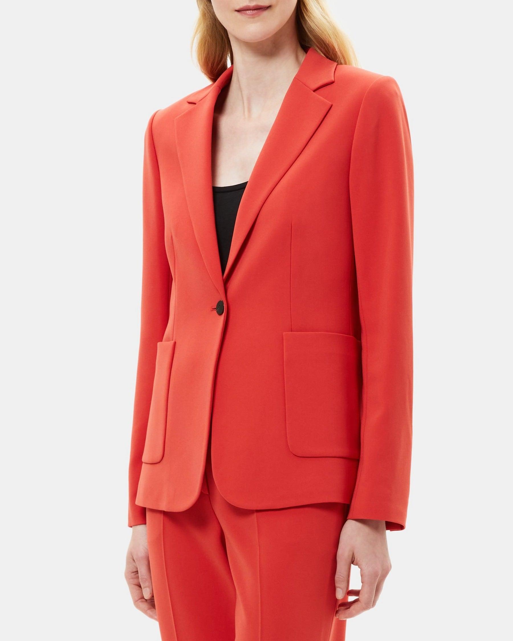 Fitted Blazer in Crepe Product Image