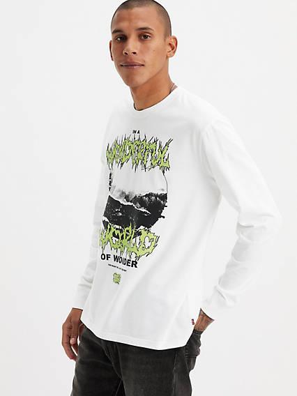 Relaxed Fit Long Sleeve Graphic T-Shirt Product Image