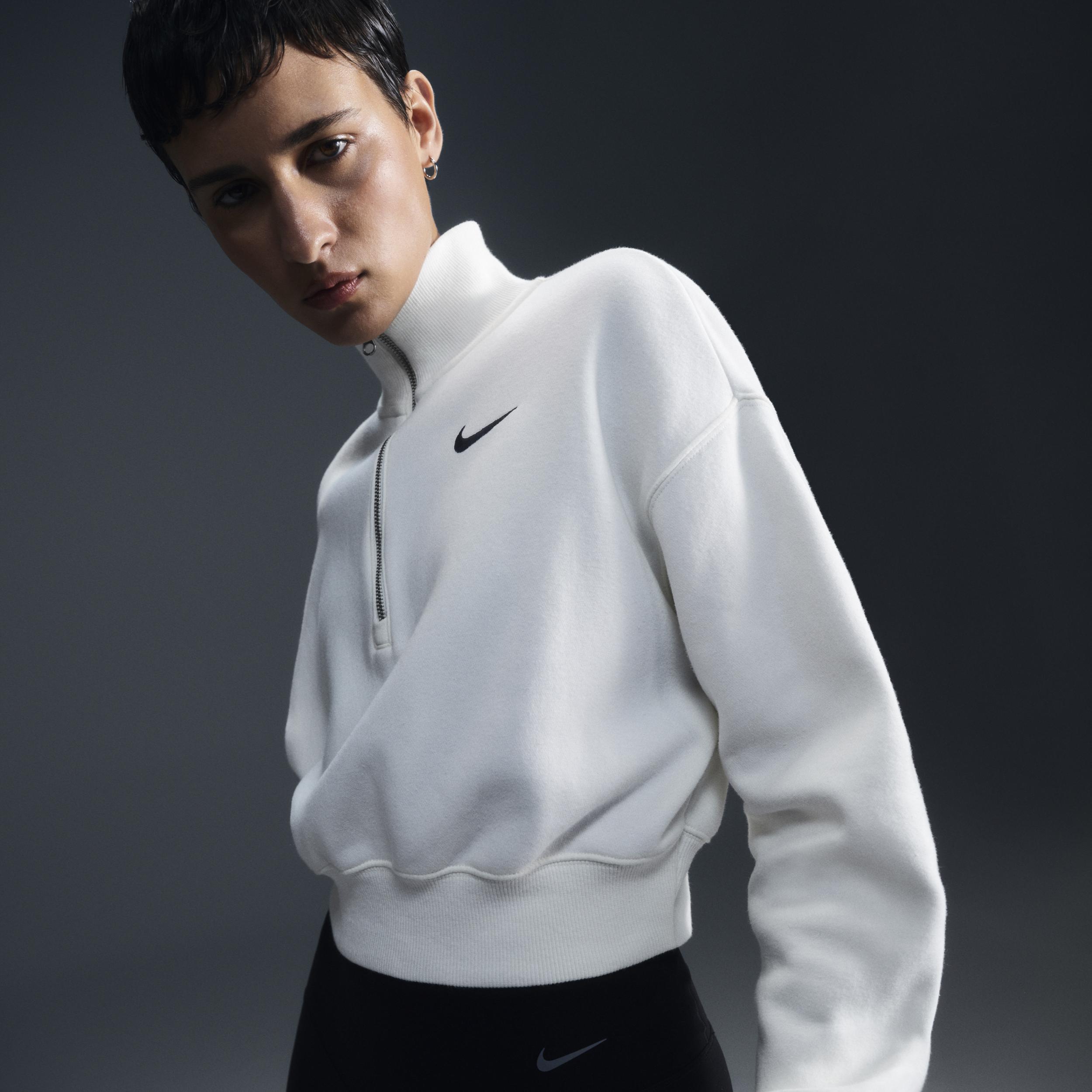 Women's Nike Sportswear Phoenix Fleece 1/2-Zip Cropped Sweatshirt Product Image