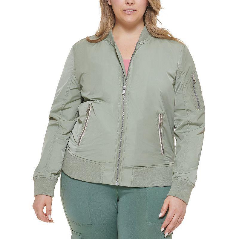 Plus Size Levis Newport Classic Bomber Jacket, Womens Pink Blush Product Image