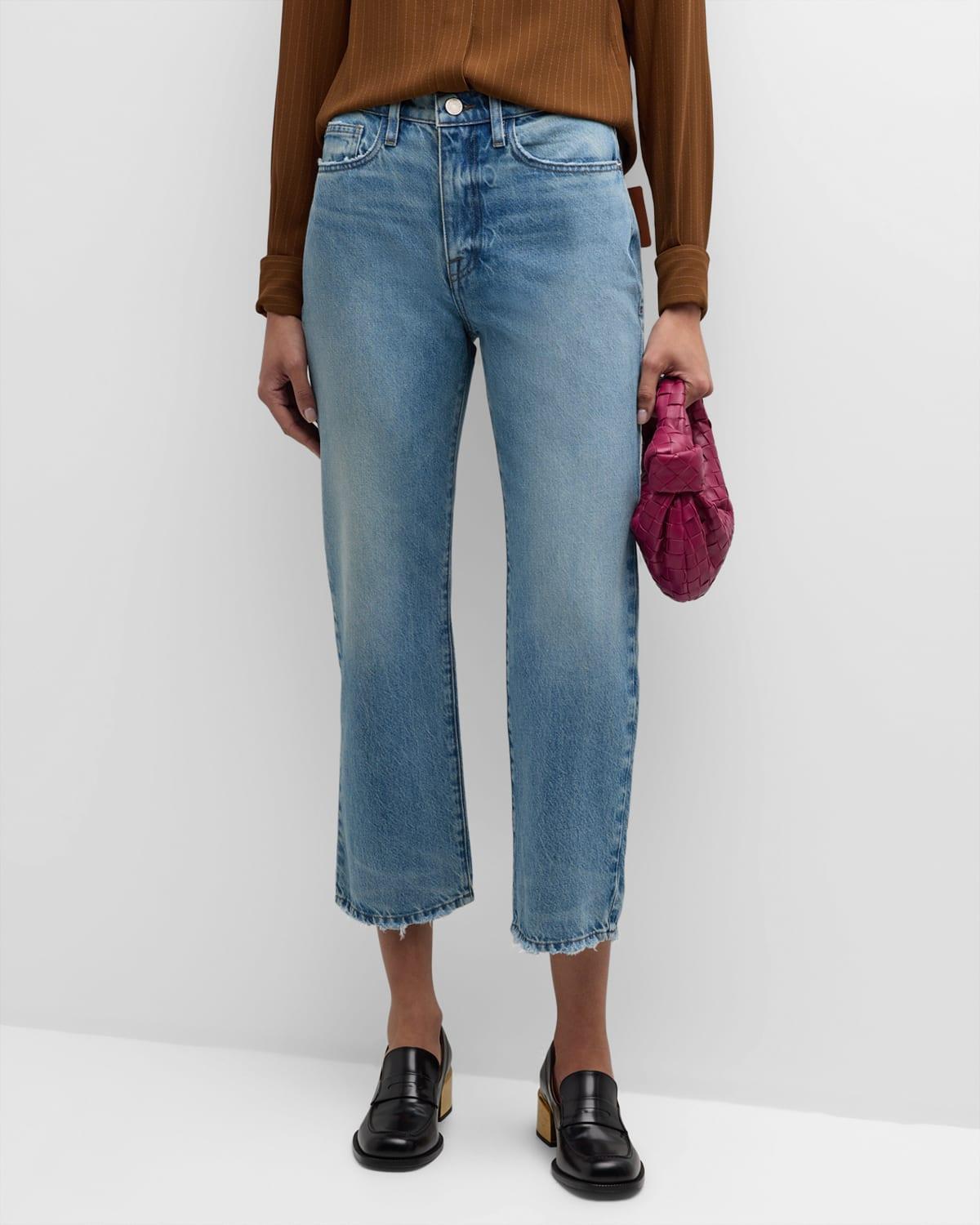 Womens Le JaneHigh-Rise Straight Crop Jeans Product Image