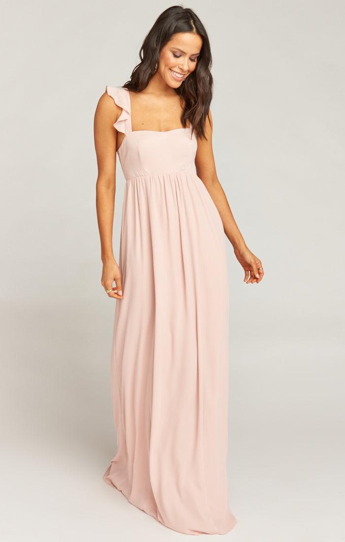 June Maxi Dress ~ Dusty Blush Crisp product image