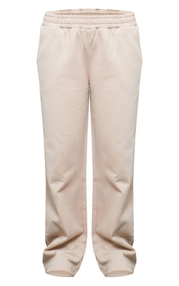  Taupe Double Waistband Oversized Wide Leg Sweatpants Product Image