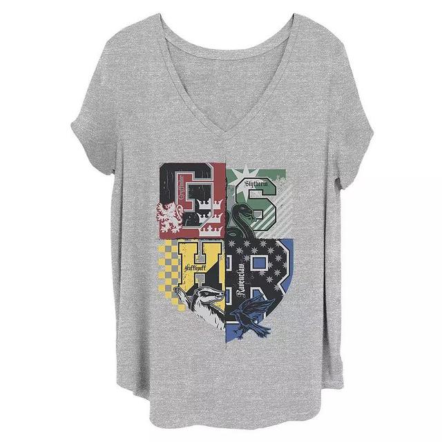 Juniors Plus Size Harry Potter Group Teams Graphic Tee, Womens Blue Product Image