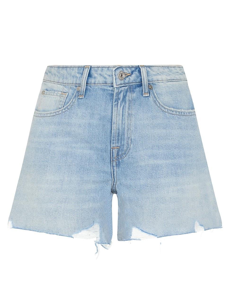 Womens Monroe Distressed Denim Shorts Product Image