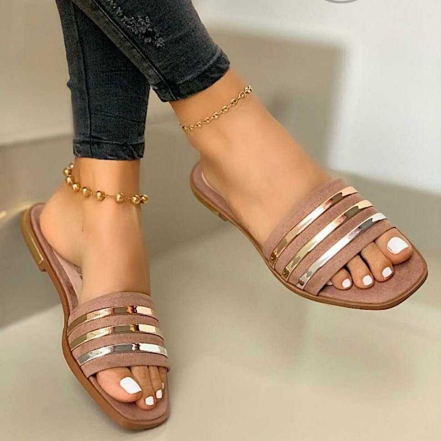 Flat Slide Sandals Product Image