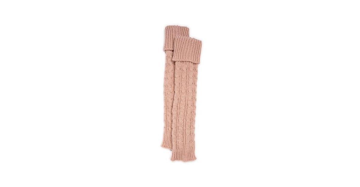 Womens MUK LUKS Tall Cabled Knit Leg Warmers Product Image