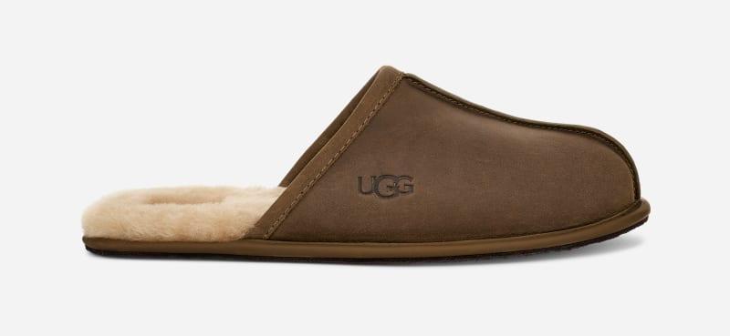 UGG Mens Scuff Leather Slippers Product Image