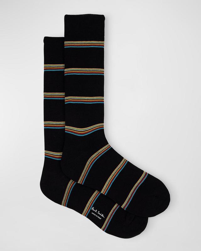 Mens Signature Stripe Crew Socks Product Image