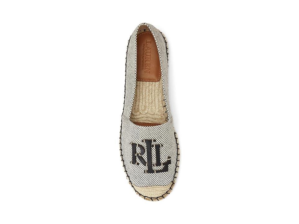 Lauren Ralph Lauren Womens Cameron Iii Logo Slip-On Espadrille Flats - Natural Product Image