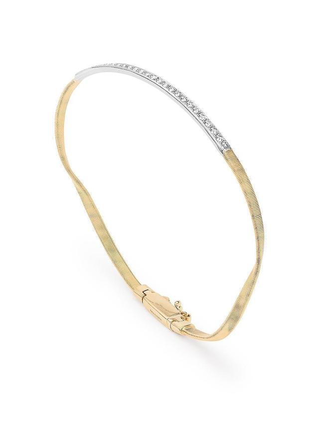 Womens Marrakech Two-Tone 18K Gold & 0.19 TCW Diamond Bangle Product Image