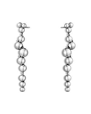 Georg Jensen Sterling Silver Moonlight Grapes Ball Cluster Drop Earrings Product Image