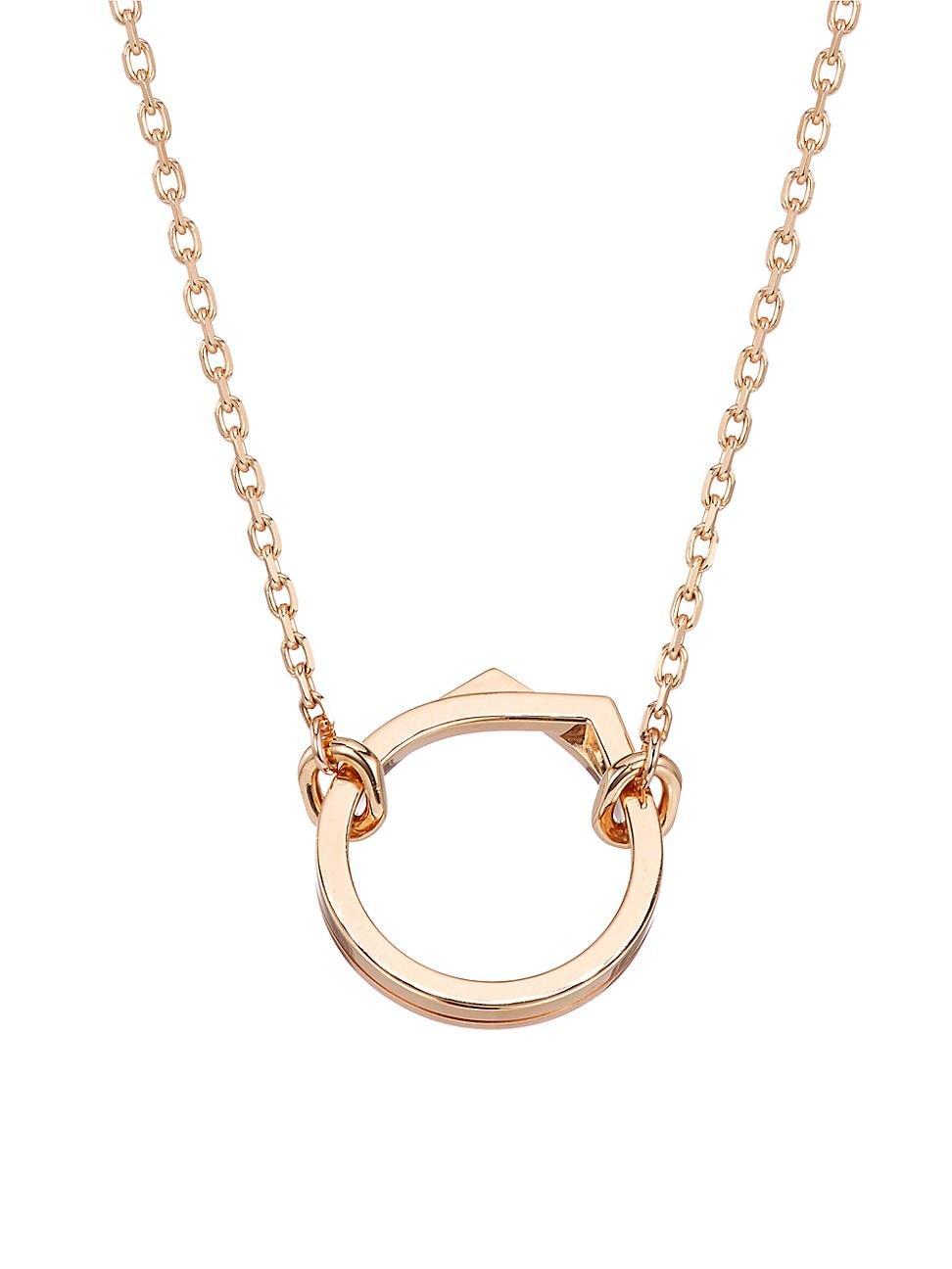 Womens Antifer 18K Rose Gold Pendant Necklace Product Image