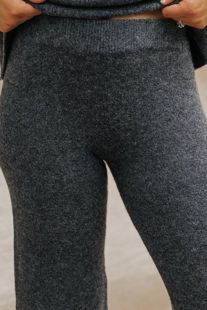 Comfy Lounge Sweater Pants - Charcoal Product Image