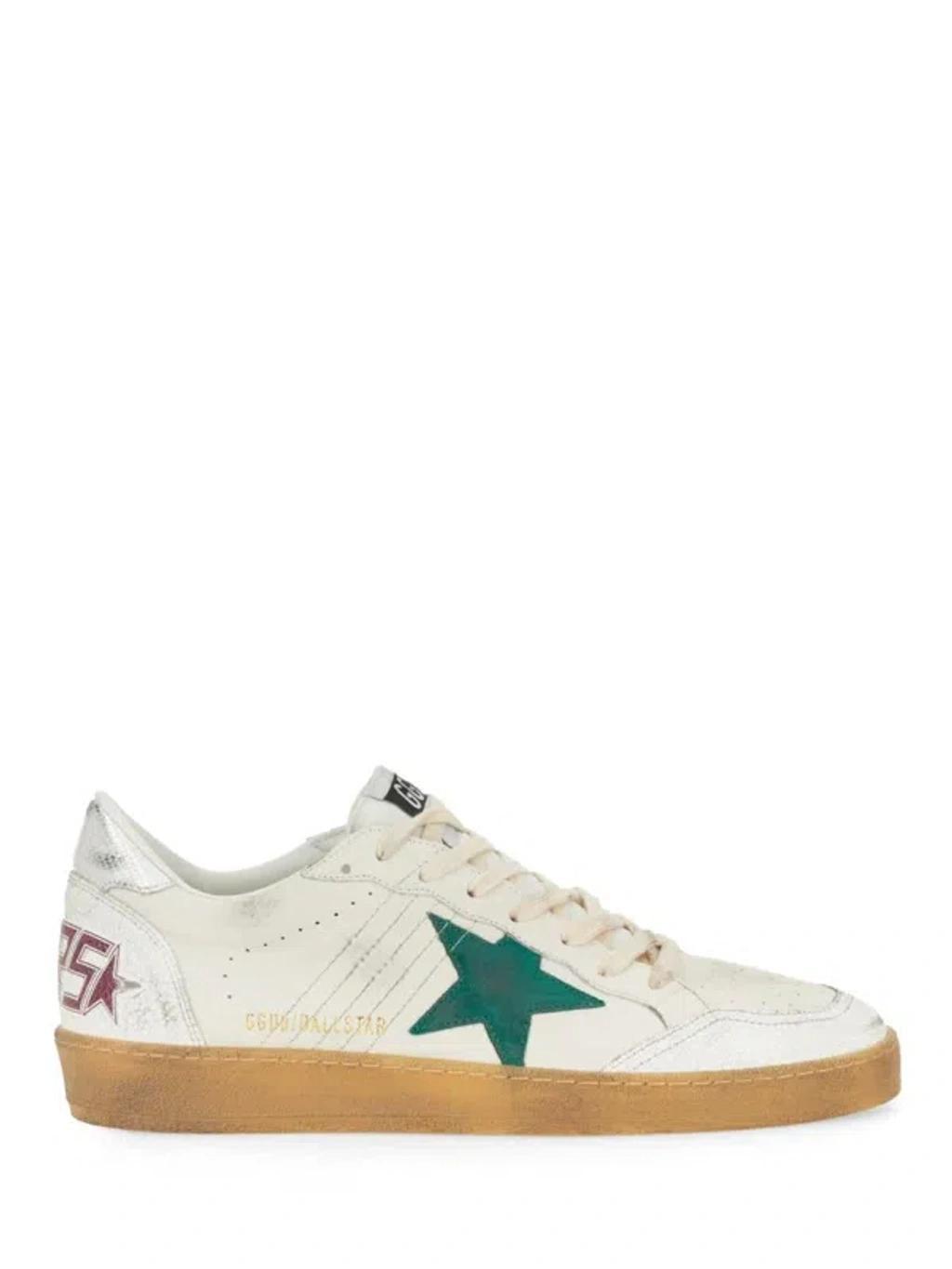 GOLDEN GOOSE Ball Star Low-top Sneakers In Neutral Product Image