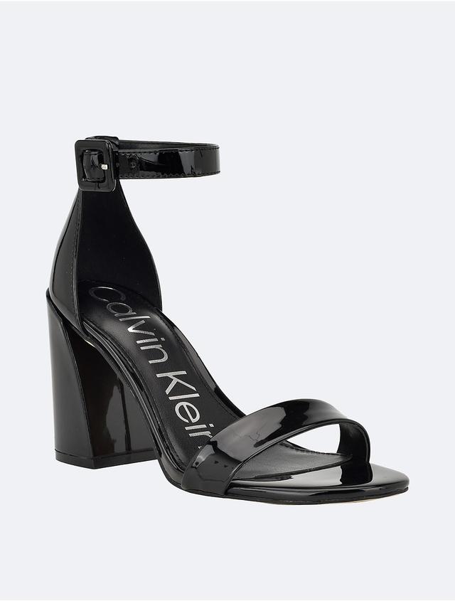 Calvin Klein Womens Womens Marle Heel Sandal - Black - 6 Product Image