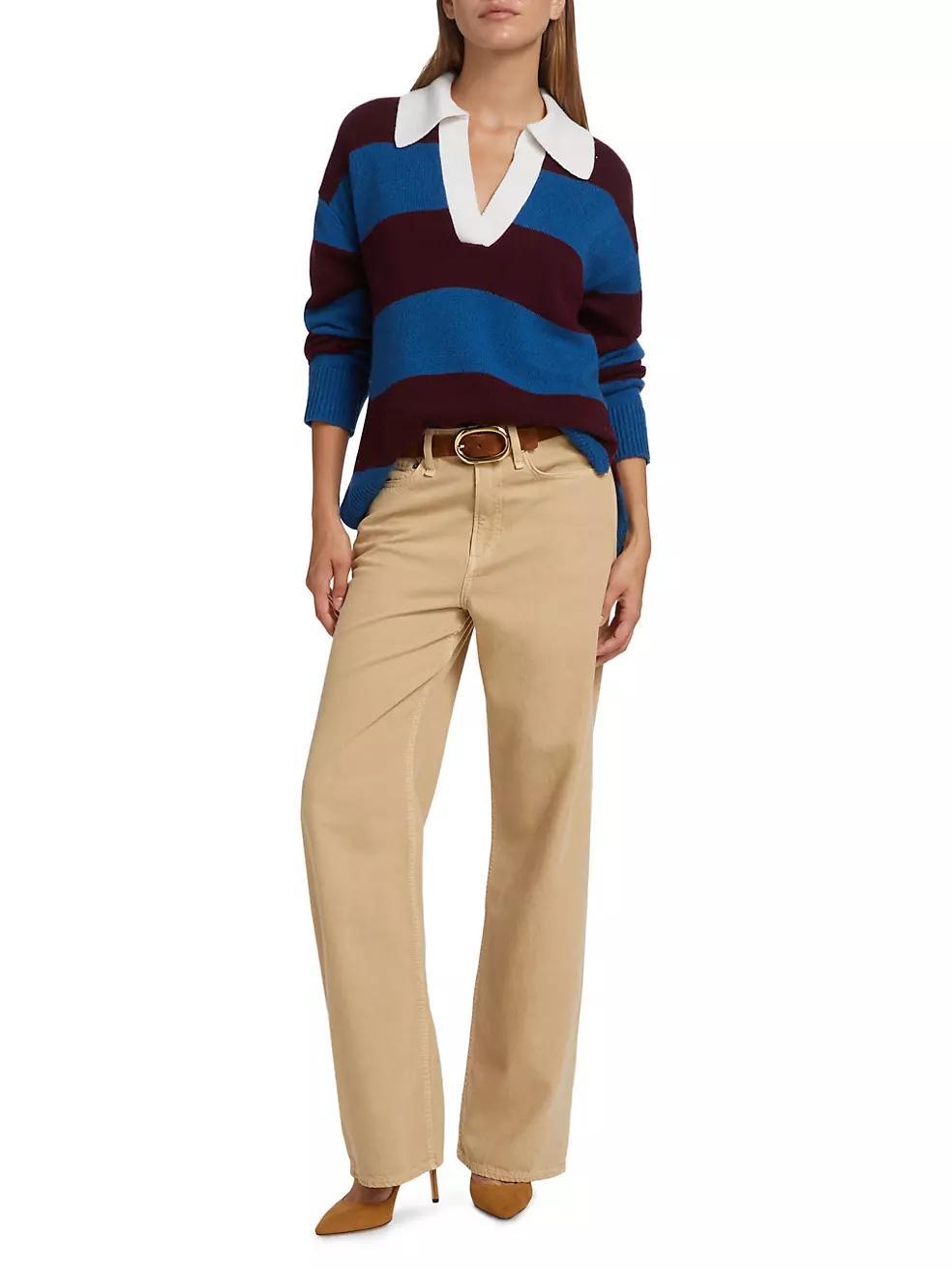 Harris Striped Merino Wool-Blend Sweater Product Image