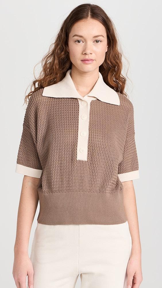 Varley Finch Knit Polo | Shopbop Product Image