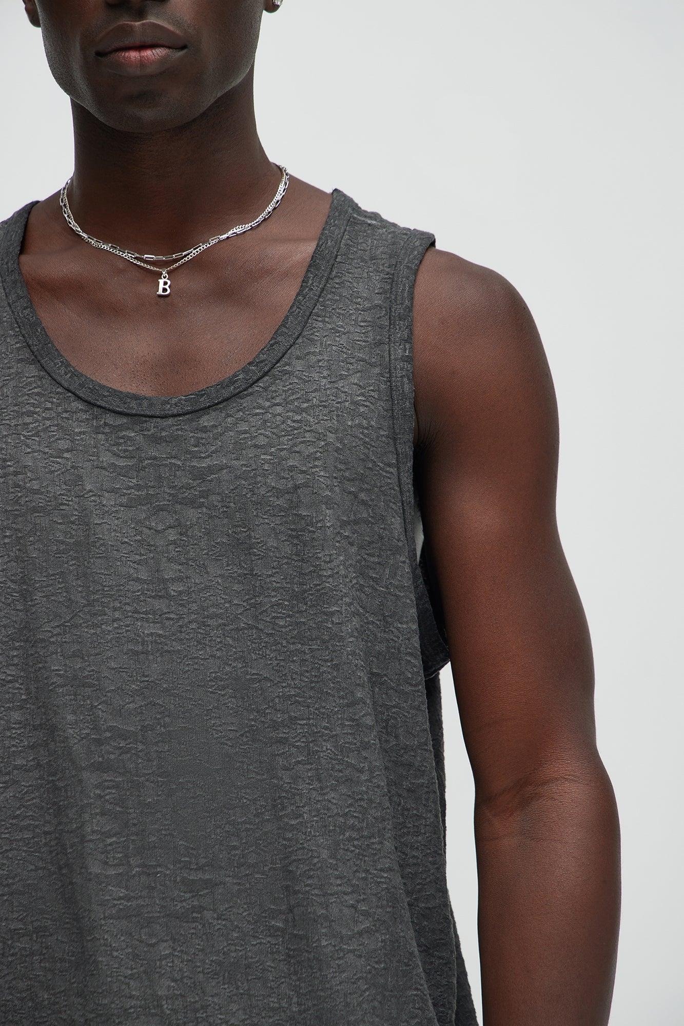 Calvin Washed Tank - Black Product Image