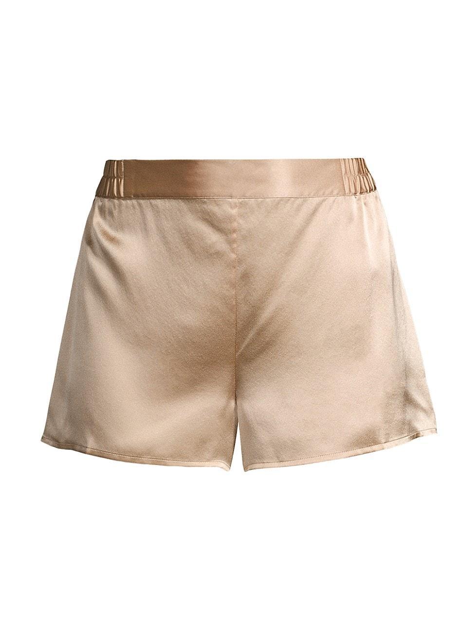 Womens Elasticized Silk Shorts Product Image