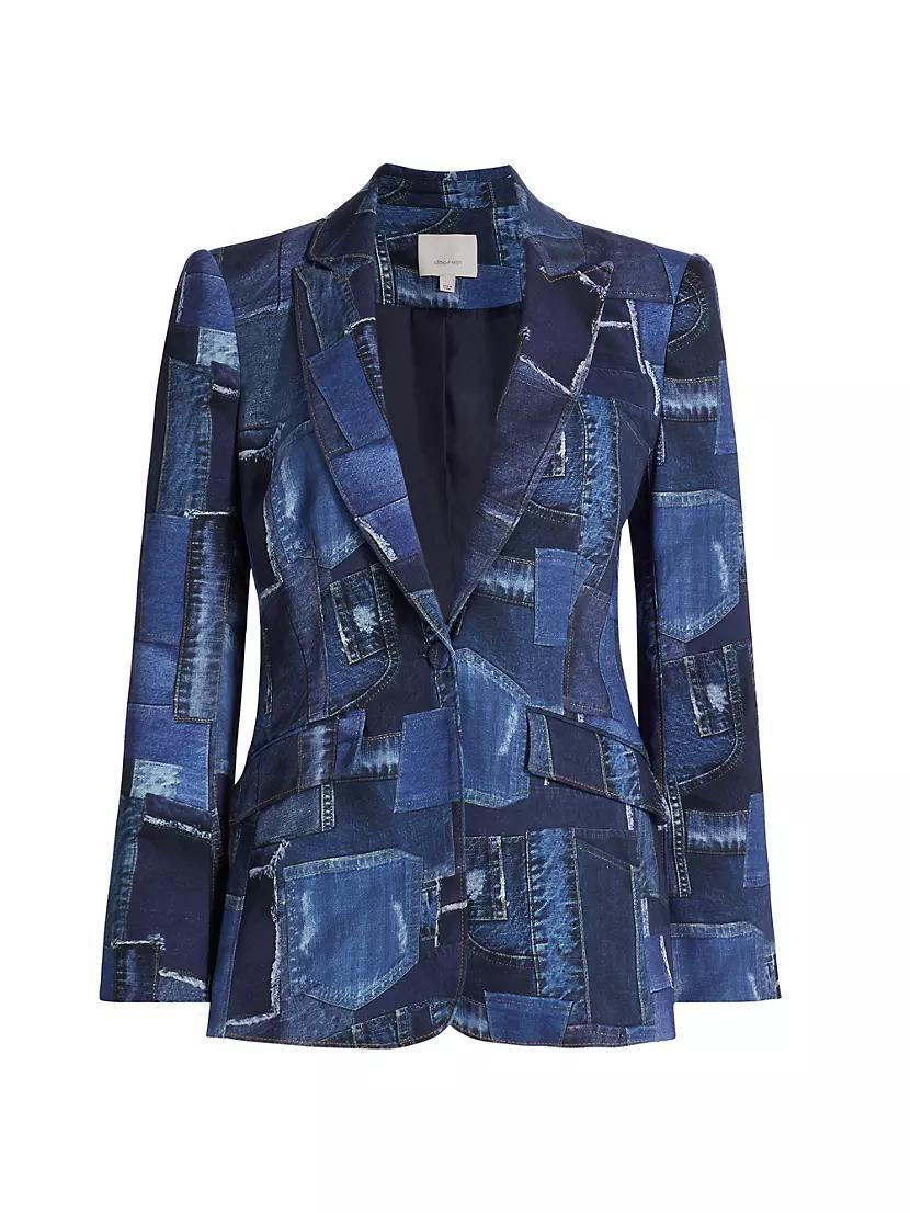 Cheyenne Photoreal Denim Blazer Product Image