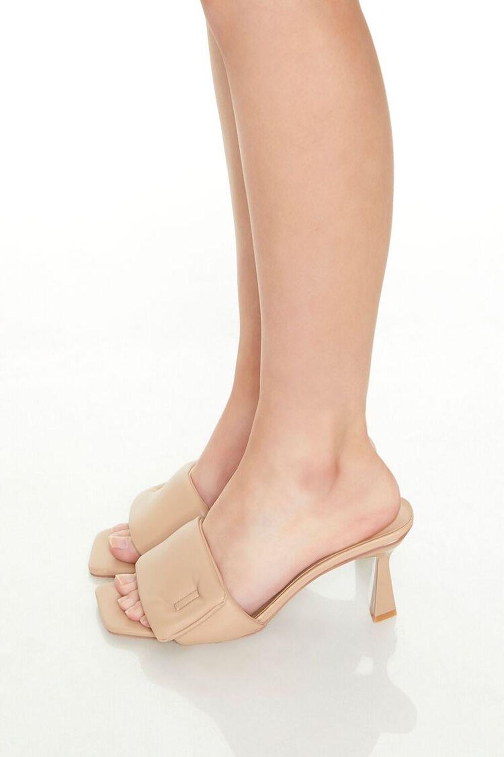 Foldover Faux Leather Stiletto Heels | Forever 21 Product Image