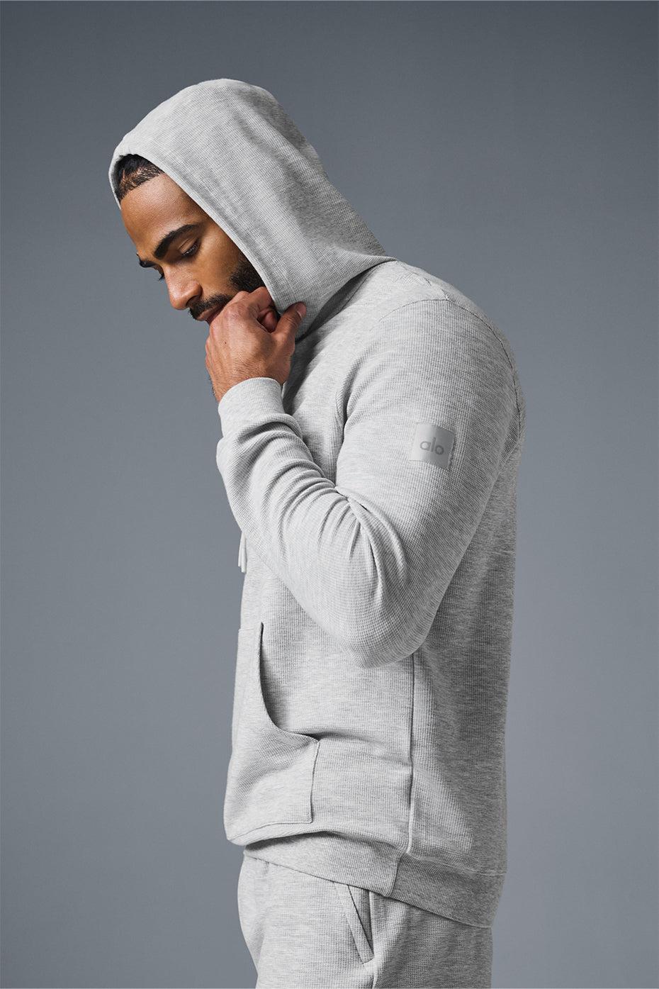 Micro Waffle Fast Break Hoodie - Athletic Heather Grey Male Product Image