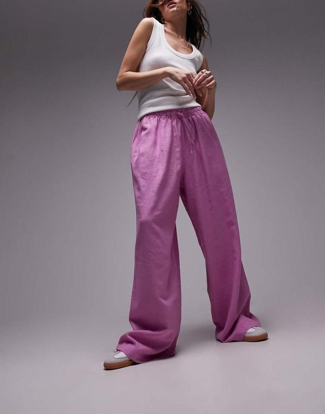 Topshop linen blend balloon pants Product Image