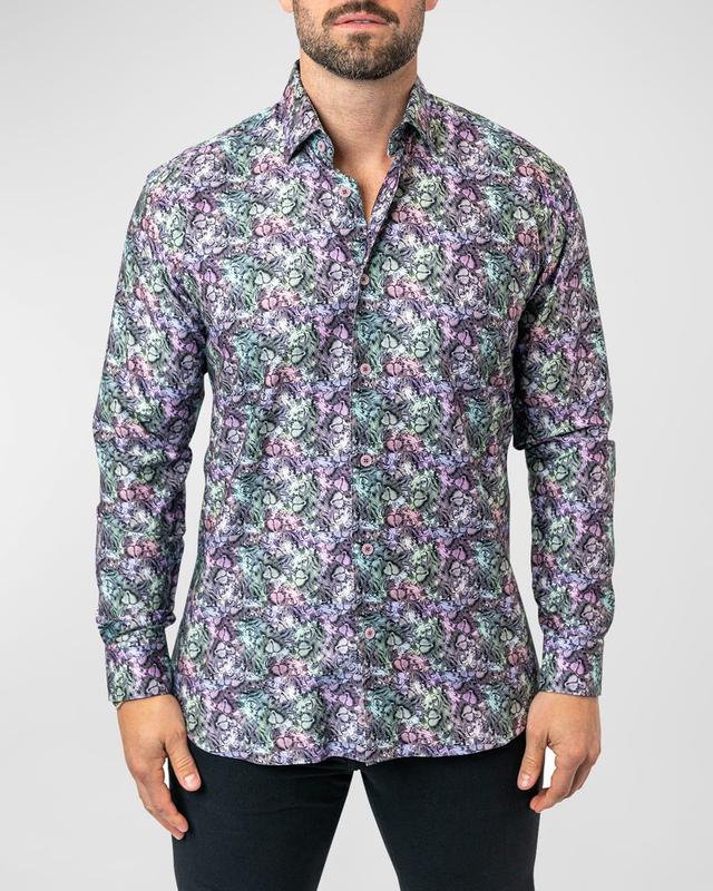 Maceoo Fibonacci Stretchlionmini Multi Performance Button-Up Shirt Product Image