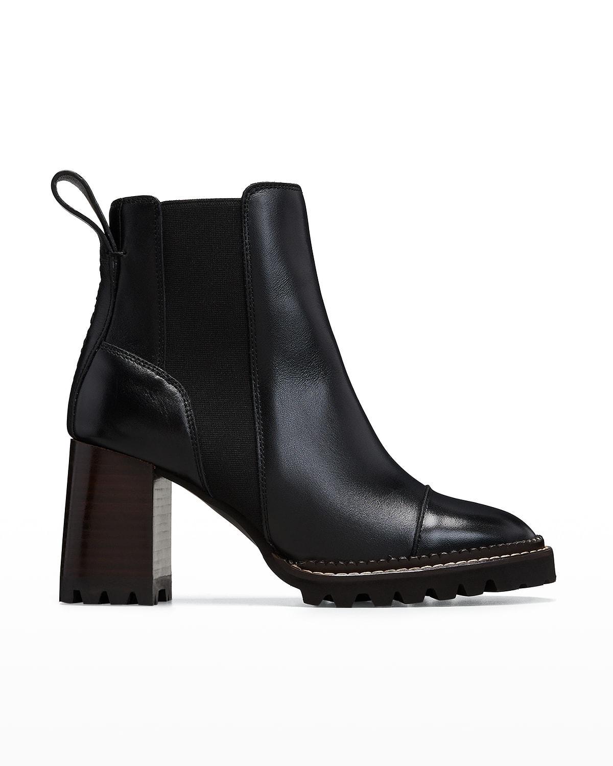 Mallory Leather Chelsea Booties Product Image