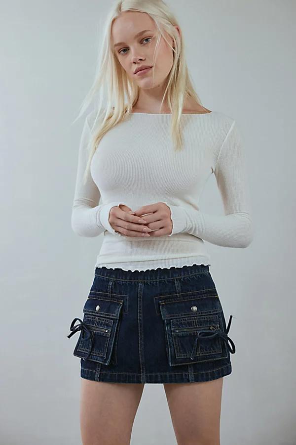 BDG Ranger Cargo Denim Micro Skirt Womens at Urban Outfitters Product Image