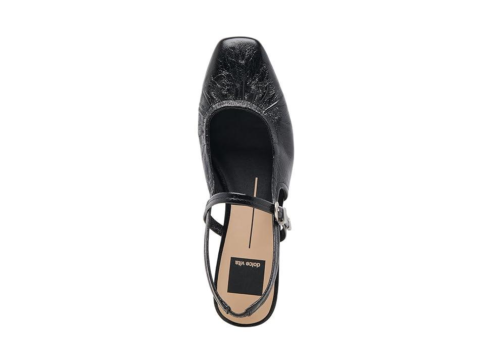 Dolce Vita Rianne (Midnight Crinkle Patent) Women's Flat Shoes Product Image