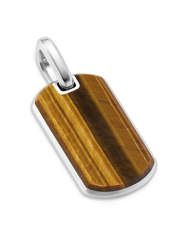 Mens Chevron Tag in Sterling Silver Product Image