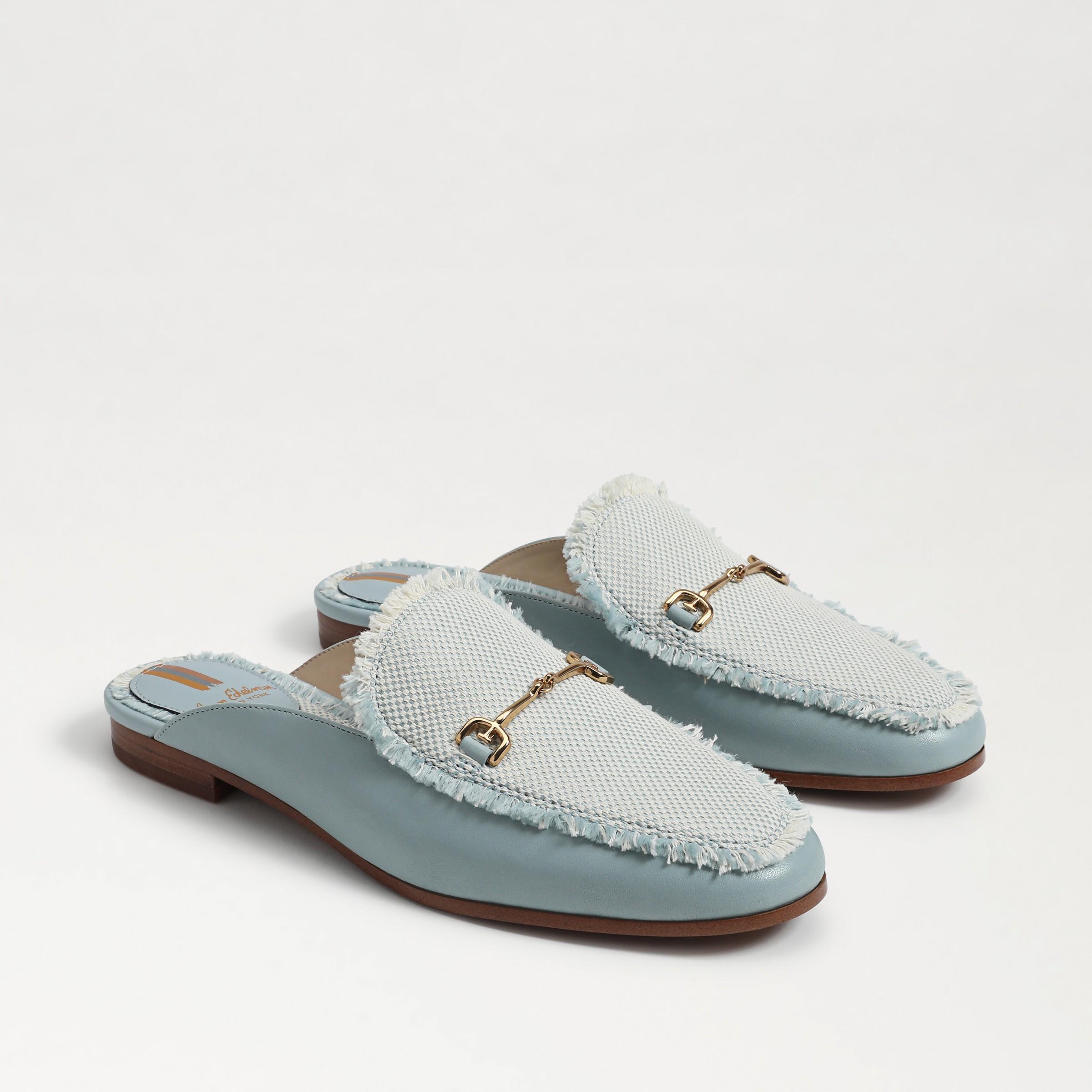 Sam Edelman Linnie Fray Bit Mule Robin Egg Canvas Product Image