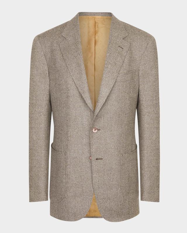 Men's Herringbone Two-Button Sport Coat Product Image