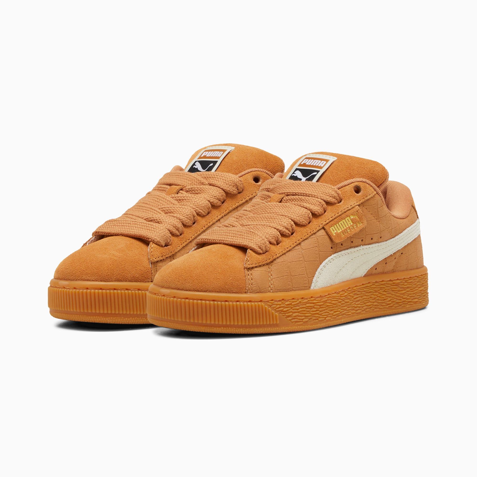 PUMA Suede XL Elevated Women's Sneakers in Caramel Latte/Gum Product Image