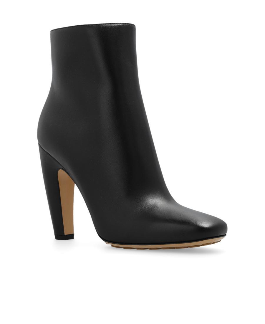 BOTTEGA VENETA Canalazzo Heeled Ankle Boots In Black Product Image