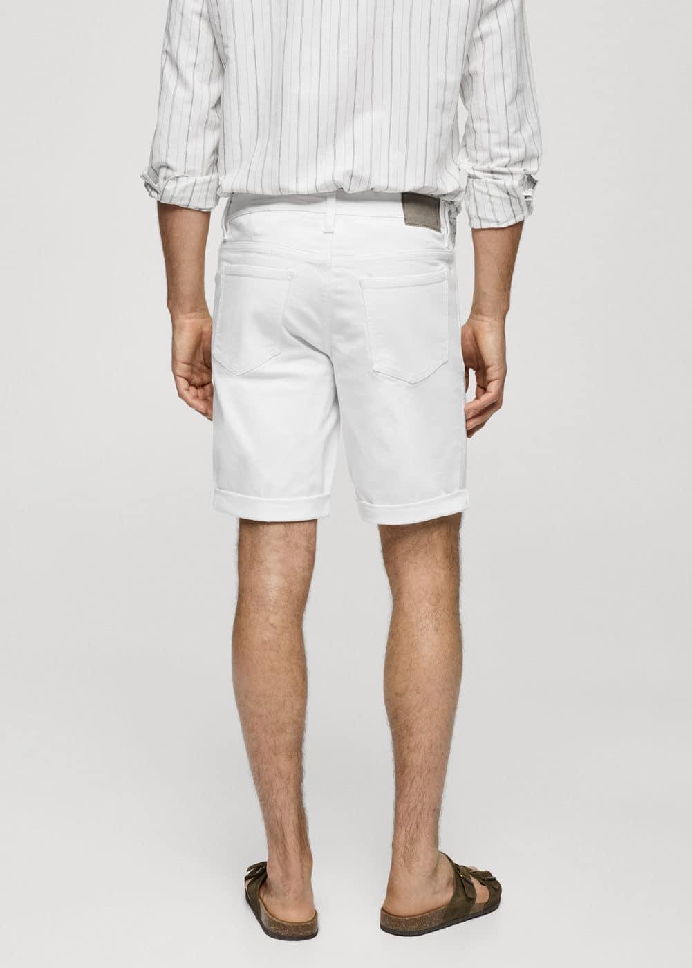 Mango Mens Denim Bermuda Shorts Product Image