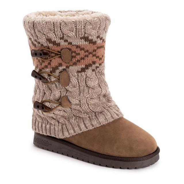 Essentials by MUK LUKS Cheryl Womens Winter Boots White Product Image