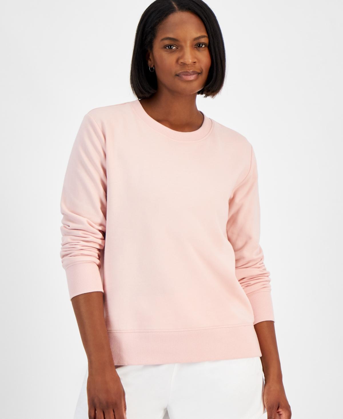 Id Ideology Womens Relaxed Fleece Crewneck Sweatshirt, Created for Macys Product Image