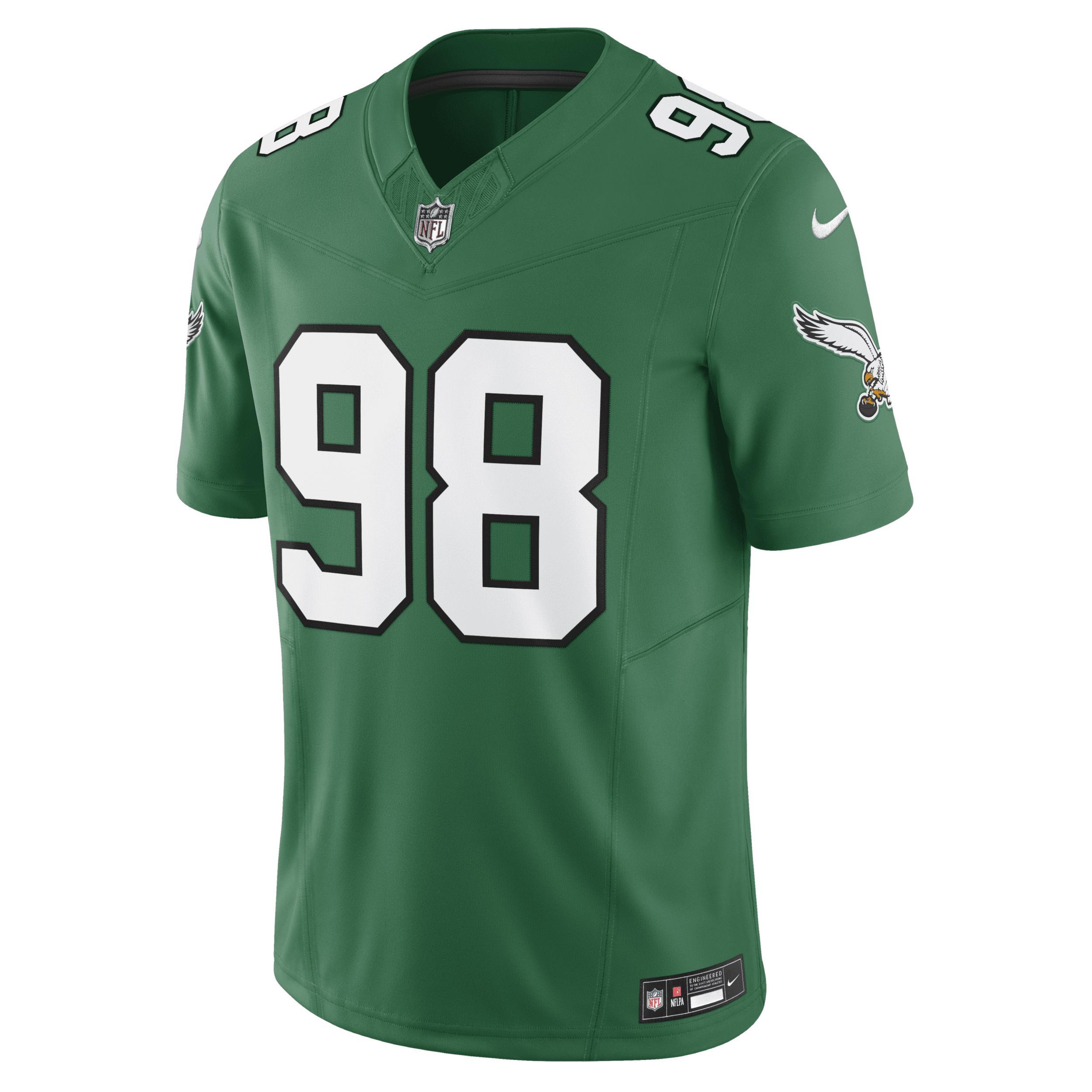 Mens Nike Jalen Carter Kelly Philadelphia Eagles Alternate Vapor F.U.S.E. Limited Jersey Product Image