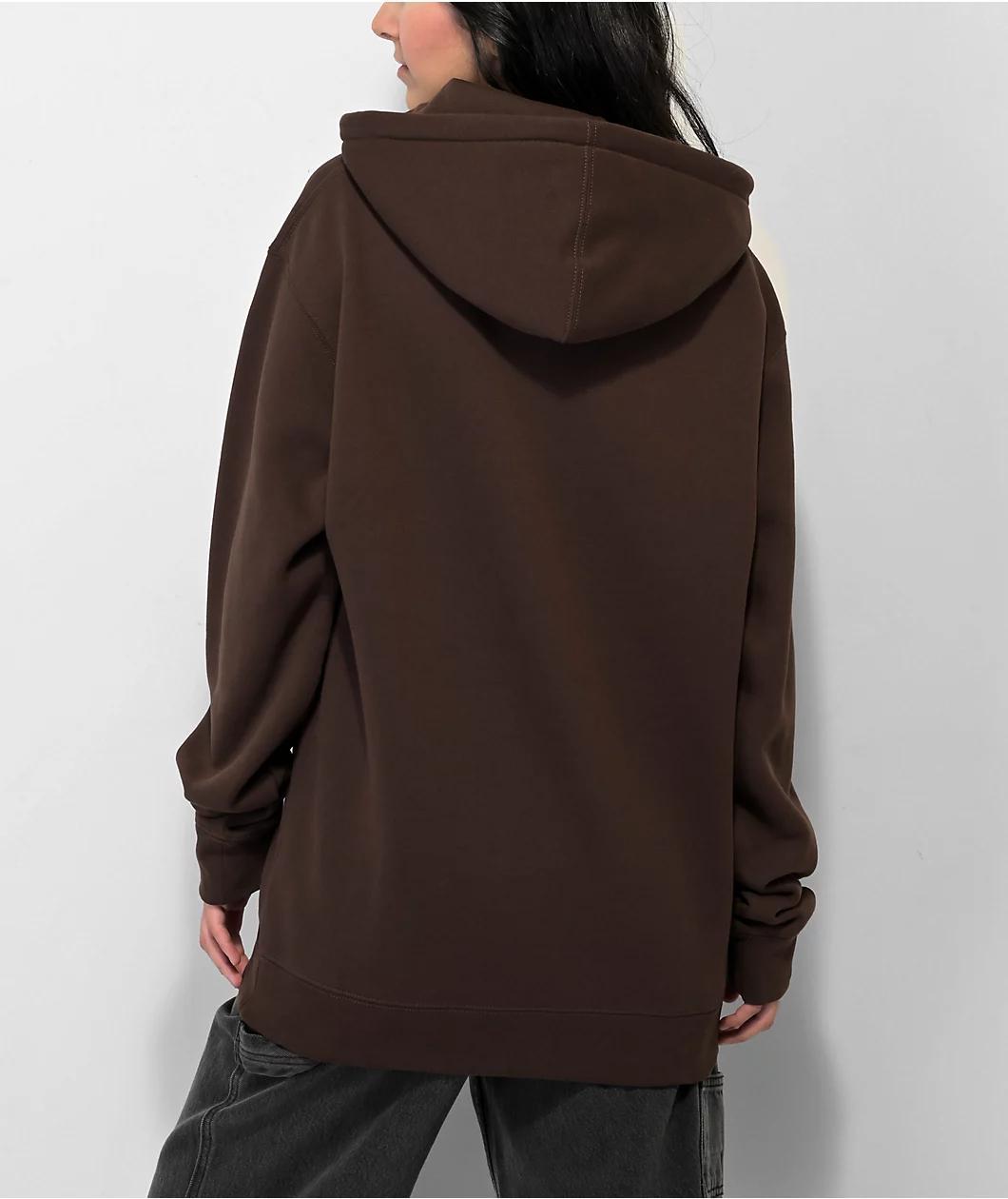 Obey Icon Face Brown Hoodie Product Image