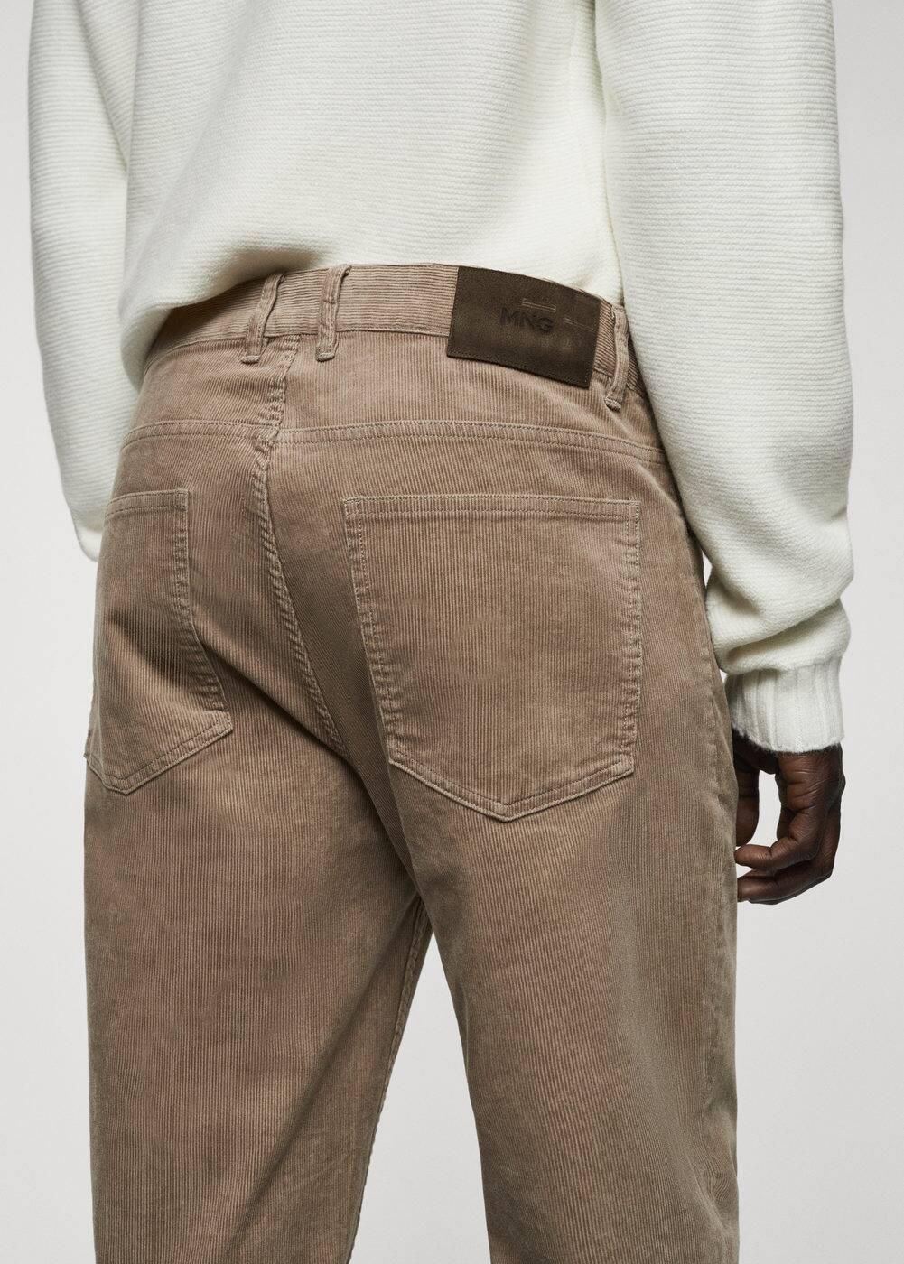 MANGO MAN - Micro-corduroy slim-fit pants beigeMen Product Image