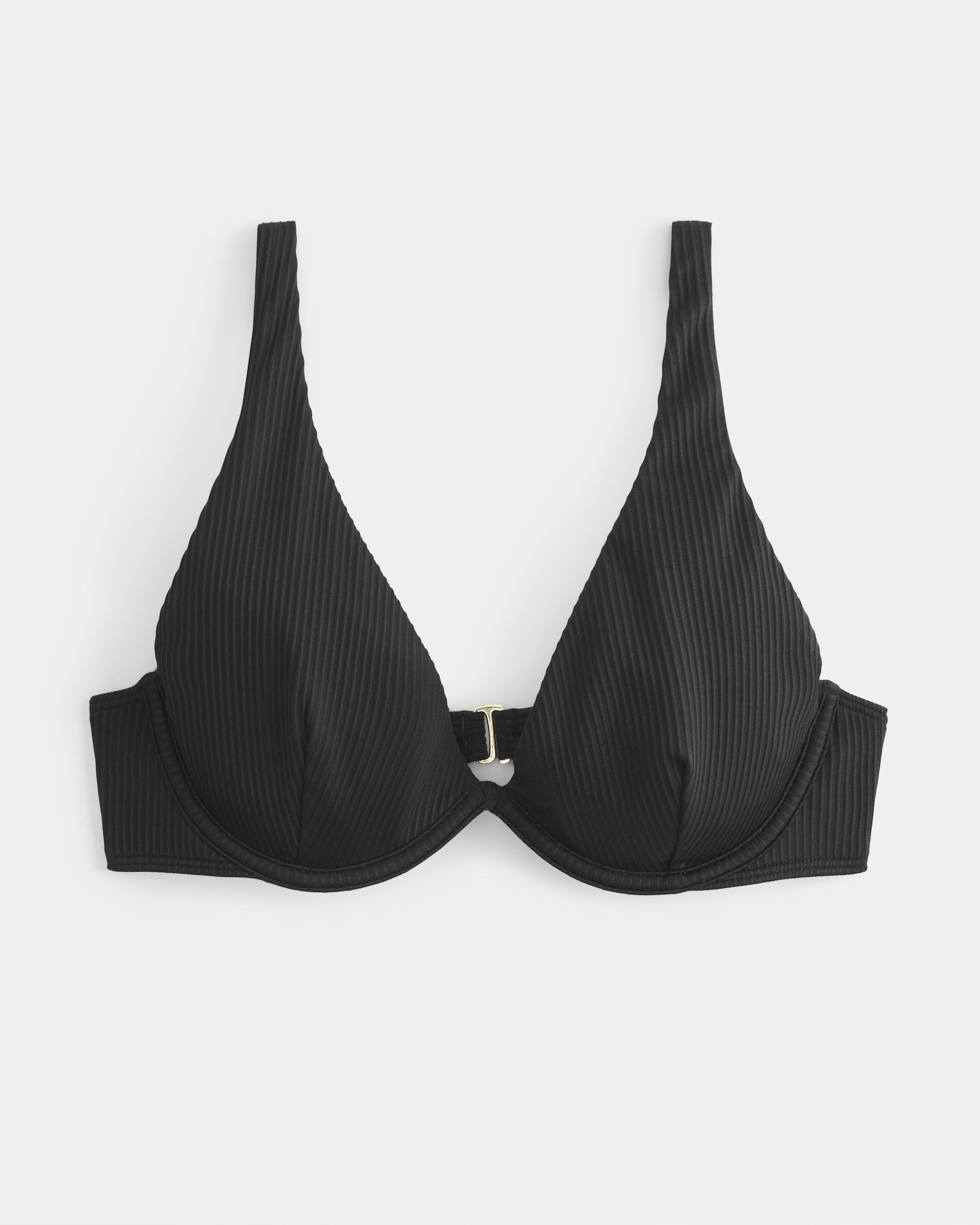 High Apex Ribbed Underwire Bikini Top Product Image